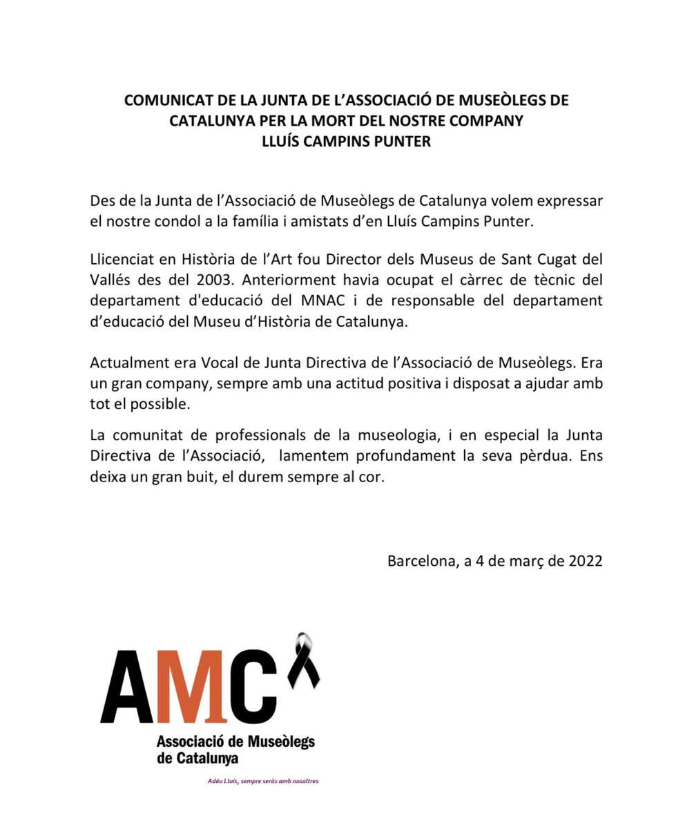 Associació de Professionals de la Museologia tweet media