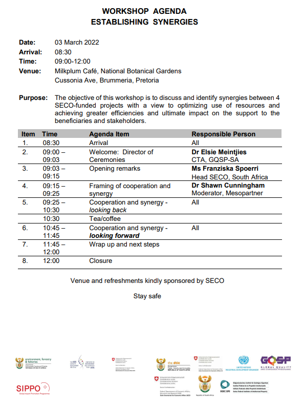 GqspSouthAfrica's tweet photo. Four developmental programmes funded by #SECO explored synergies to optimize use of resources and achieve greater efficiencies and ultimate impact on the support to the beneficiaries and stakeholders #ABioSA #GqspSouthAfrica #SIPPO #SSAIP #thedtic #essentialandvegetableoils https://t.co/REAOLyTHV5