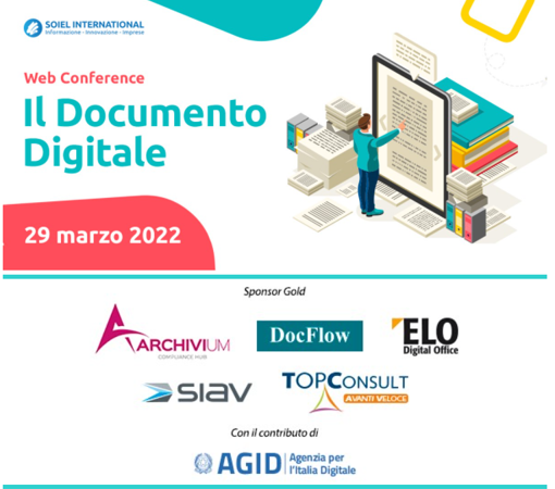 soiel_it's tweet photo. 📃IL Documento Digitale
In questa nuova edizione sonderemo quali siano le soluzioni che massimizzano i benefici della #DigitalizzazioneDocumentale
Con noi:@AgidGov #Archivium #DocFlow @ELODigitalAPAC @SiavItalia @topconsultsrl
Vi aspettiamo il 29 marzo:
https://t.co/SJGvxCBEAp https://t.co/rsTAfGTfxg