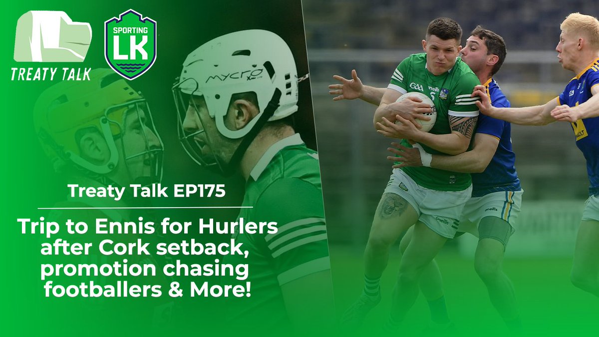 SportingLK's tweet photo. Treaty Talk EP175!

This week's podcast will be live from 12.30pm today as the lads look back on Limerick v Cork, this weekend's clash with Clare, the footballers rise &amp; More!

@TreatyTalkLim | #SportLK https://t.co/WRyRP400b2