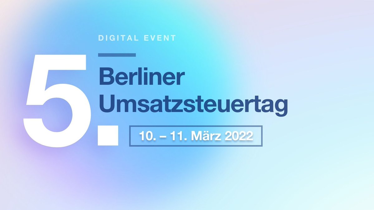 Einladung zum virtuellen 5. Umsatzsteuertag des BDI am 10./11. März 2022! Politische Diskussion zum E-Invoicing, Keynote von der EU-KOM usw.
Programm und Anmeldung: bdi.eu/#/termin/news/…
#Der_BDI