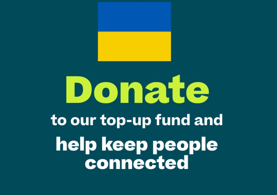 We're all looking to help #Ukraine - Ding has now set up a top-up #Donations fund where you can donate top-up to be sent to phones in Ukraine - to help keep people connected just click on link  ding.com/community/ding… #HelpUkraine #airtime #ESG