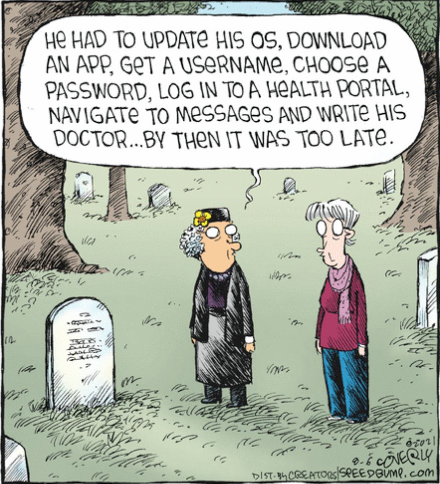 Artist now located. It’s from <a href="/speedbumpcomic/">Dave Coverly</a> but someone had chopped off the signature! 

Here’s the original.

Message to everyone: please try to credit the work of the artist if you possibly can, on Twitter or elsewhere!