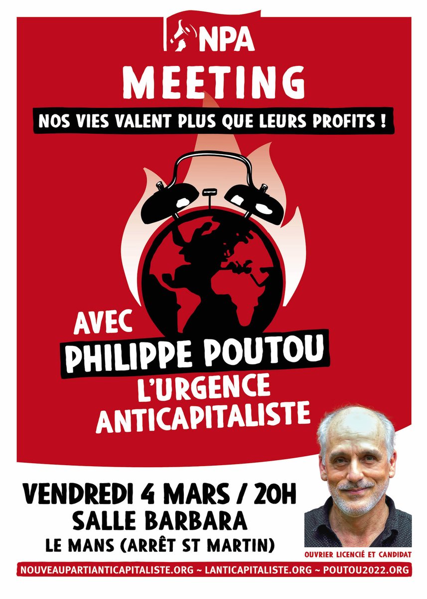 PhilippePoutou's tweet photo. Rendez-vous ce soir au Mans ! https://t.co/PJpwyNuztx