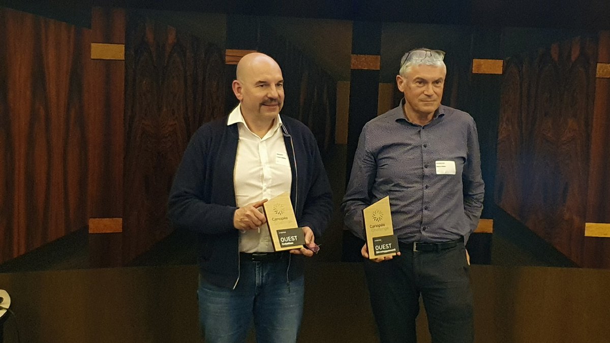 CanopeeChalleng's tweet photo. Félicitations 👏 à SYLVIACARE et horizon bois lauréats de l'étape #ouest du #concours d'innovation Canopée Challenge , mais aussi à Songes et Jardins prix coup de cœur catégorie #développement et EcoSafeWood prix coup de cœur catégorie #création. https://t.co/3R6nLulDaW