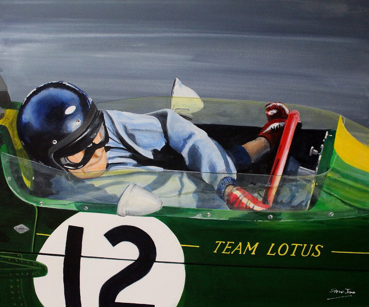 AutoTradition's tweet photo. On Jim Clark's birthday, here are Steve Jones's fine works of art. #JimmyClark #JimClark #SuperfastScot #TheQuietChampion https://t.co/ZG2QRdwXo0