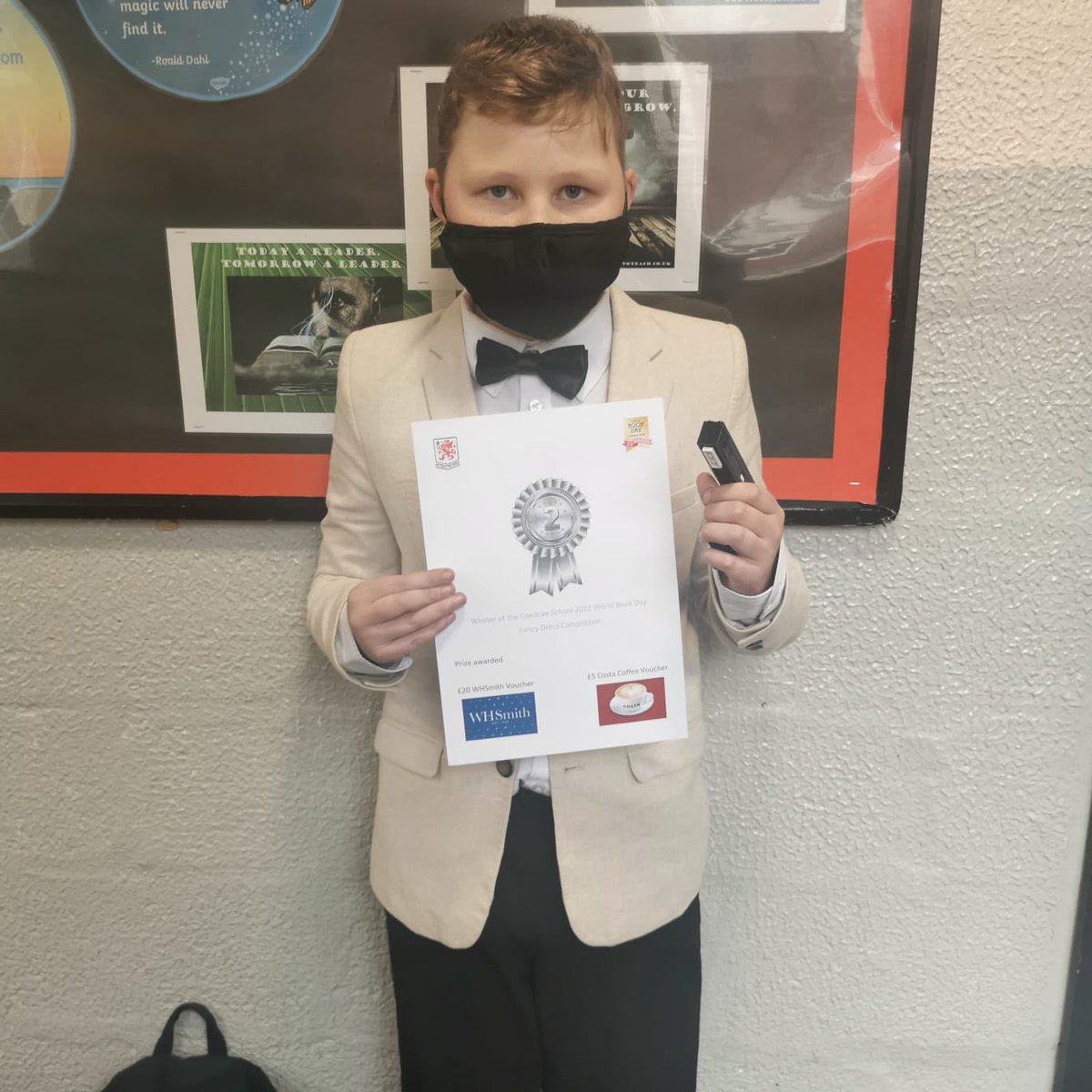 CoedcaeSchool's tweet photo. Here’s some of yesterday’s fantastic World Book Day fancy dress winners! Absolutely brilliant! #funwithreading https://t.co/ryJ2izy8Fh