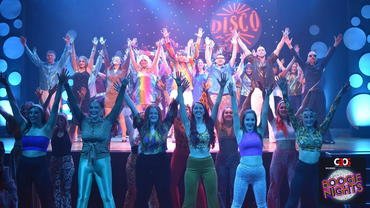 CAOSchair's tweet photo. Almost a week since the final performance of ‘Boogie Nights’ and our cast and crew have had a well-earned rest this week! A huge THANK YOU to every single audience member who came to watch; you were all fantastic and we loved every second of this show!🕺🏼♥️ #CAOS #BoogieNights2022 https://t.co/XuWCihMUFX