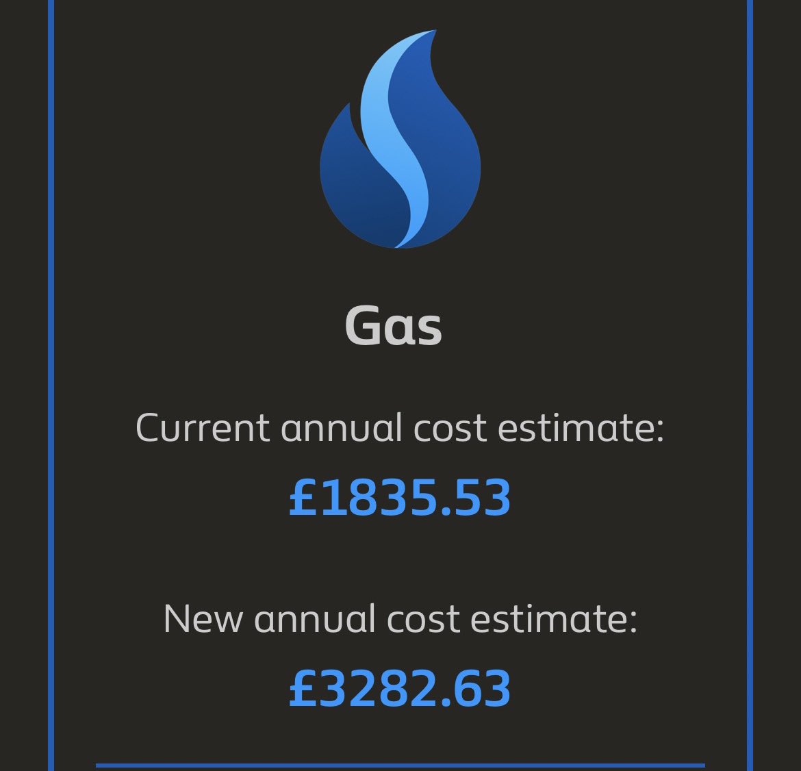 JaclynDuff_'s tweet photo. That £200 loan is going to go far int it? 🤦‍♀️ And another rise coming in October which will likely see my energy bills overtake the cost of my mortgage 😊👍 #energycrisis https://t.co/sCdNzJ7PjB