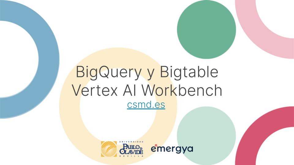 csmd_UPO's tweet image. Viernes de #CSMDv1 🙌

En la sesión de hoy estará @iiescribano para explicar más sobre cuándo y por qué usar #BigQuery o #Bigtable 🖥

Además, Ángel de la Cuesta dará a conocer la herramienta de #VertexAIWorkbench ☁

#CloudComputing #GoogleCloud #CloudArchitect