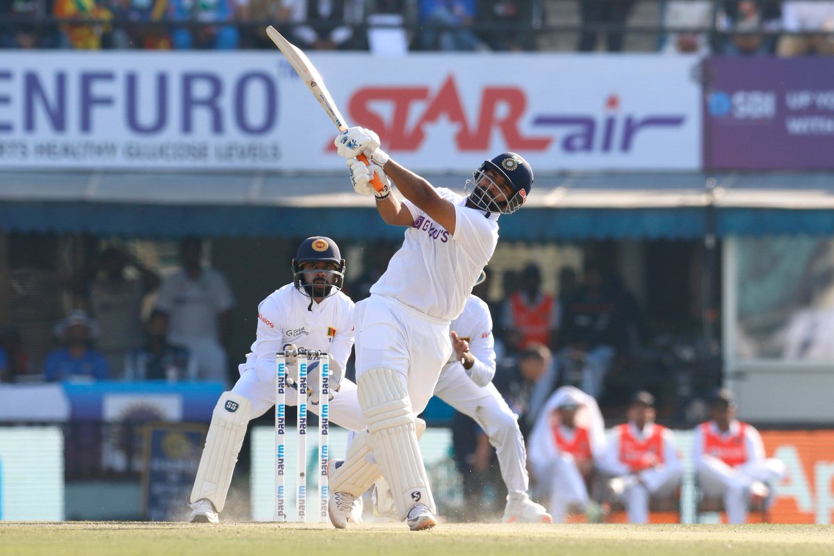 arkadev's tweet photo. Day 1 of #INDvSL belonged to this man.
@RishabhPant17, there is one word to describe your performance, and that word was heard throughout the day from behind the stumps.
#Annahare, #RishabhPant ! https://t.co/H73Uu4jdGY