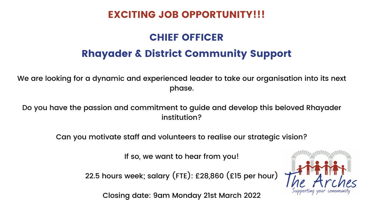 The Arches Rhayader & District Community Support (@arches_and) on Twitter photo 