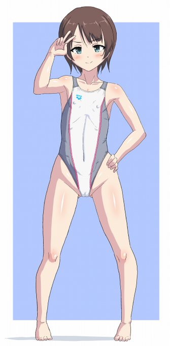 競泳水着口リらくがき 