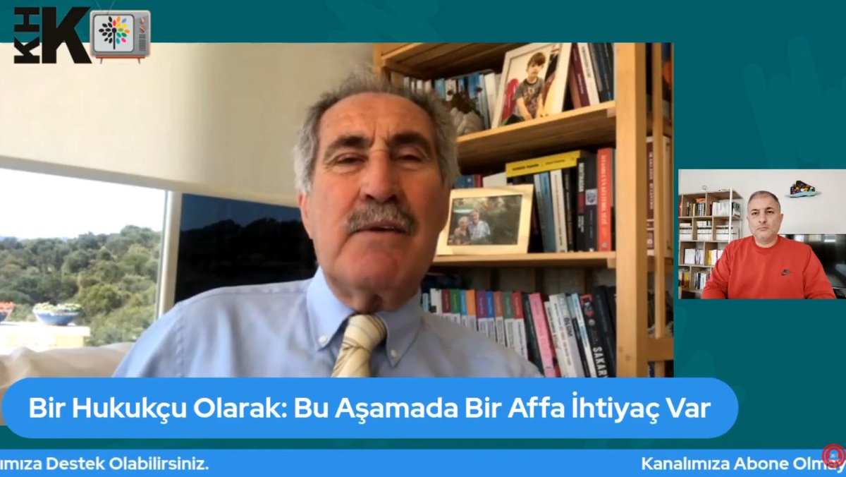 khktelevizyonu's tweet photo. 💥 Kültür ve Turizm Eski Bakanı, Siyasetçi  Ertuğrul Günay,  KHK TV'ye konuştu:

📍Bir Hukukçu Olarak Söylüyorum: Bu Aşamada Bir Affa İhtiya�� Var

📍Eline Silah Almamış Kişiler İçin Kısmi Bir Af Yasası İle Çözülebilir

@ErtugrulGunay
İzlemek için
👇👇
https://t.co/uhB4SKkv9o https://t.co/G2uOHEtsTO