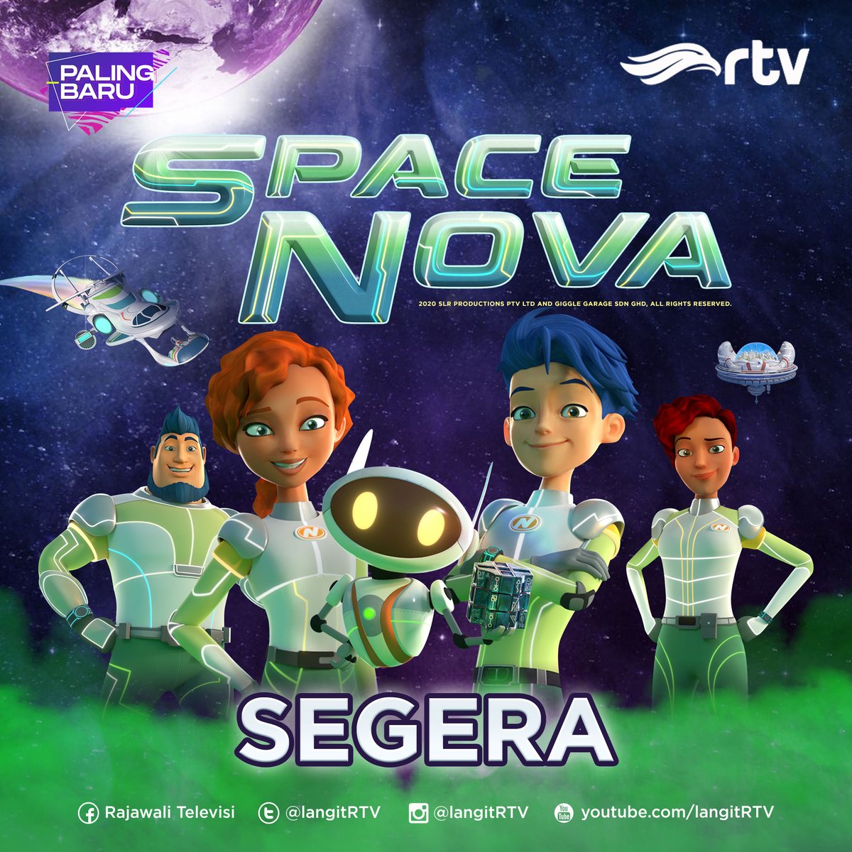 langitRTV's tweet photo. Siapa yang sudah gak sabar untuk menyaksikan petualangan keluarga Jet dan Adelaide ke luar angkasa. Wah jangan-jangan mereka bertemu dengan Alien di luar sana? ๐ฑ๐ฑ
Nantikan Space Nova yang akan SEGERA tayang tentunya di RTV Makin Cakep.
#RTVDigital #SpaceNovaRTV #SpaceNova https://t.co/3FTswBKpd1
