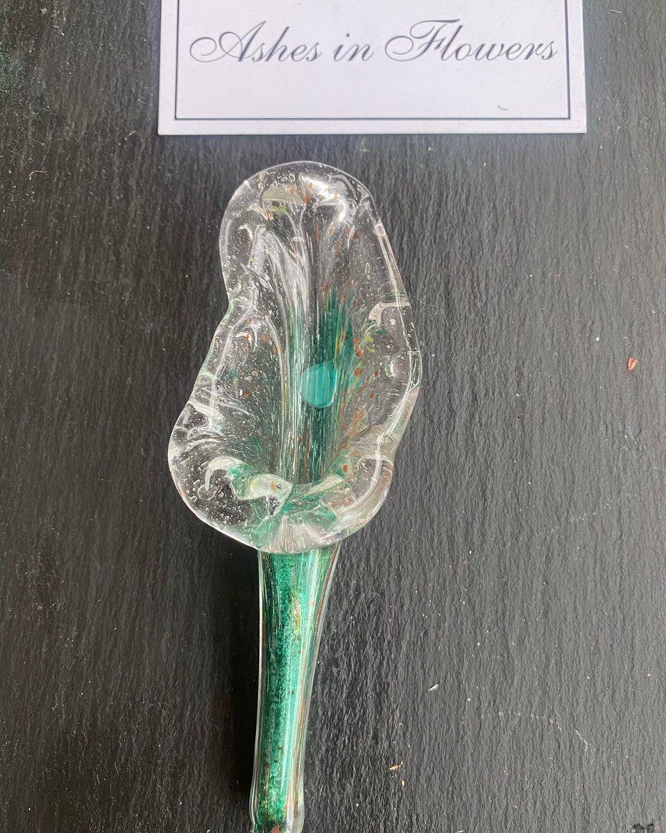 MarkRoom2's tweet photo. Ashes in flowers a small amount of a loved ones ashes sealed in a genuine Stourbridge Glass Flower available in a colour(s) of your choice samples foc to funeral directors #memorialglass #glass #stourbridgeglass https://t.co/ozrWTPsLmG