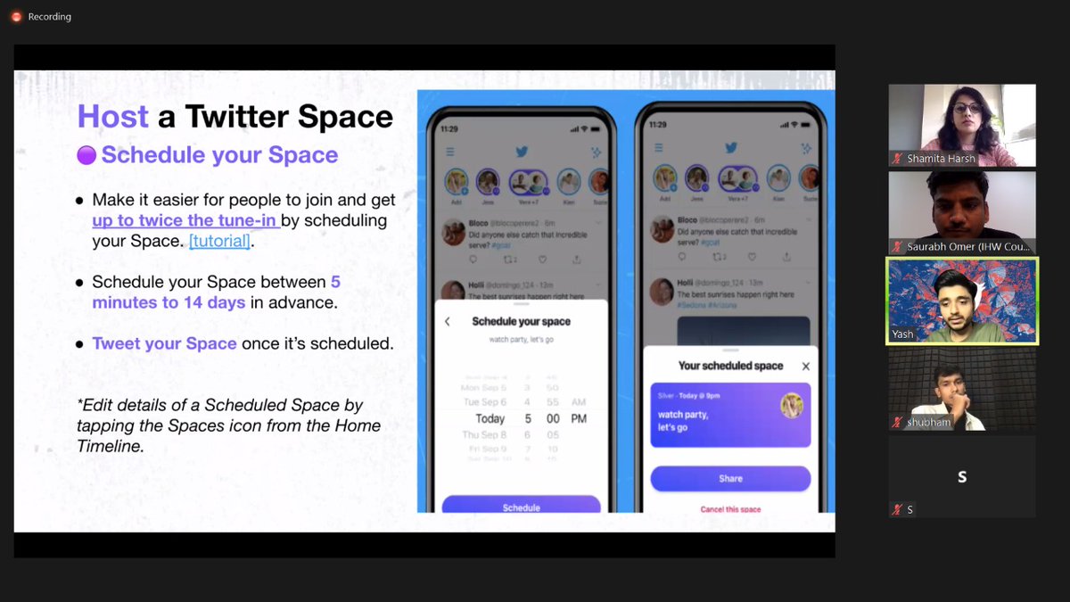 saurabh_omer's tweet photo. Great insights on how to host a Twitter Space๐๏ธ
#TwitterSpaces๐ง #TwitterMasterclass
@yashagarwalm @TwitterIndia @Shamitaharsh https://t.co/46lFoFfbku