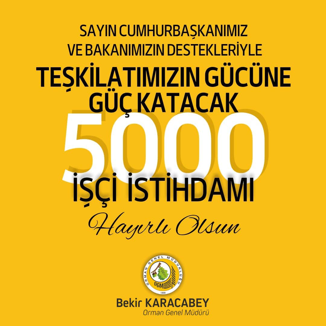 Detaylı Bilgi ve Başvuru Tarihleri için Orman Genel Müdürlüğü Duyurular Kısmını Takip Edebilirsiniz. 
Alternatif link : ogm.gov.tr/tr/duyurular
#OGMgovtr #istihtam #işealım #kamu #doğa #yabanhayatı