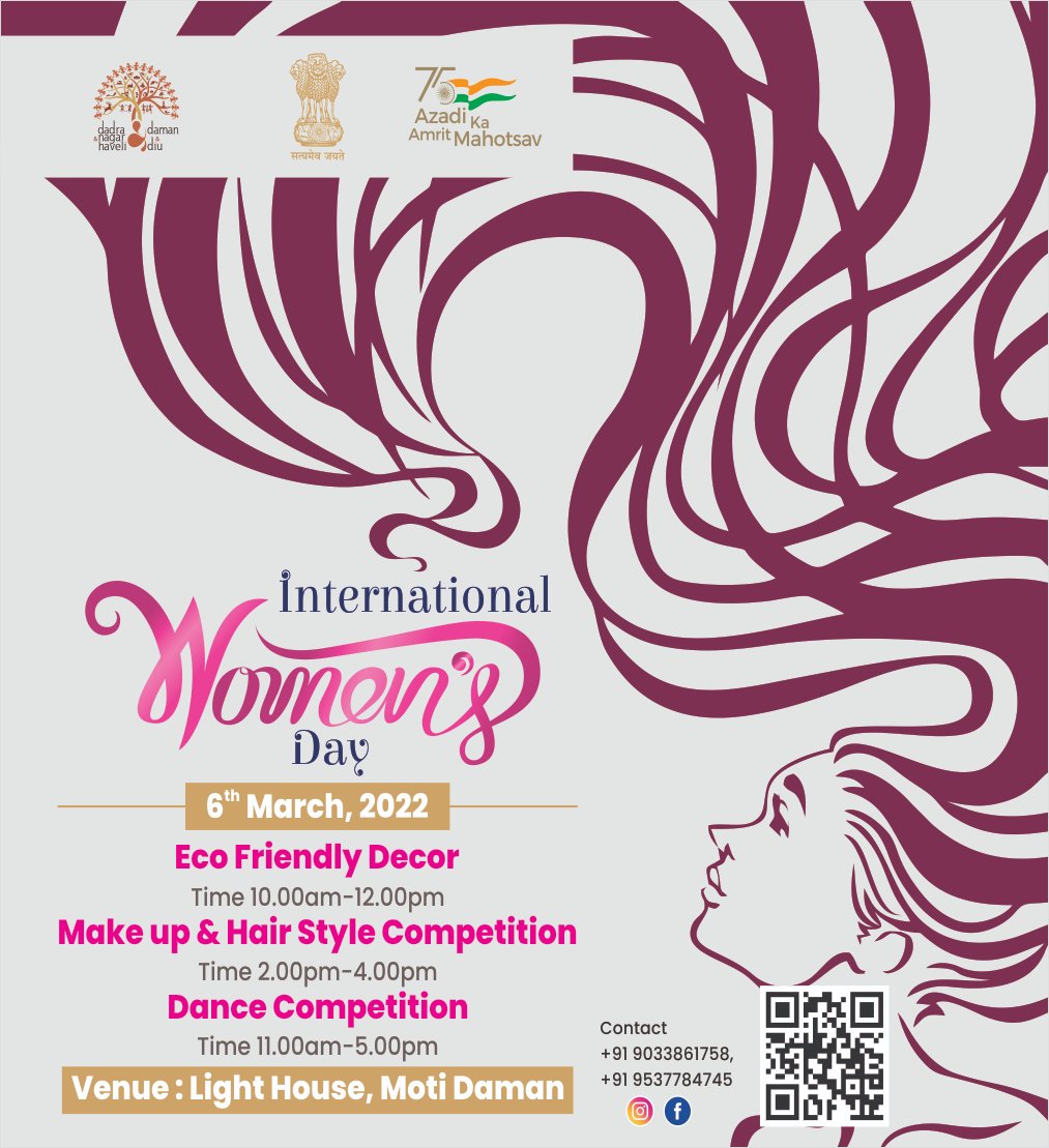 Have you registered yourself for the competition 2022 ?
No?
Hurry up !
few days to go... !

Registration may be done through online link or by scanning the QR code in the above 
photo

docs.google.com/forms/d/e/1FAI…

#internationalwomensday2022