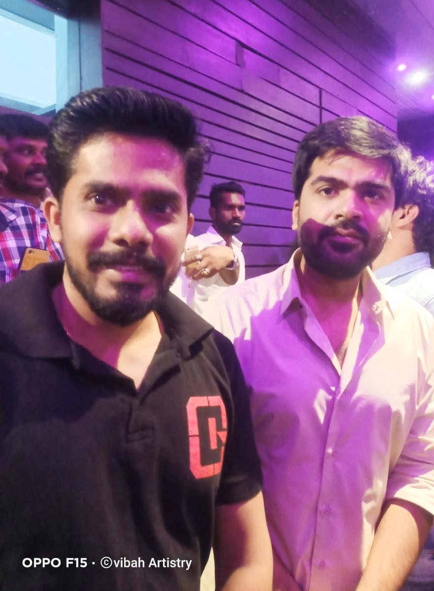 ActorBaala's tweet photo. My debut movie #Maanaadu 100th day special show with thalaivan #atman @SilambarasanTR_ 🤩 Thank you so much sir for identifying me in this massive fan crowd.. Love you Sir ❤️ #SilamabarasanTR 
@vp_offl @Premgiamaren
@iam_SJSuryah #Maanaadu100Days 
#MaanaaduBB100days https://t.co/B5OvXxLCkw