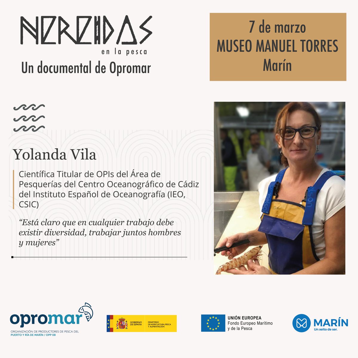 Otro poquito sobre nuestra #nereida Yolanda Vila.
No te pierdas la #presentación el próximo lunes, 7 de marzo a las 19:00h en el <a href="/MuseoMTorres/">MuseoManuelTorres</a> 
En colaboración con el <a href="/ConcellodeMarin/">Concello de Marín</a>
¡Apúntate, la entrada es gratuita😉 !
registro.eventospesca.com/presentacion-n…
