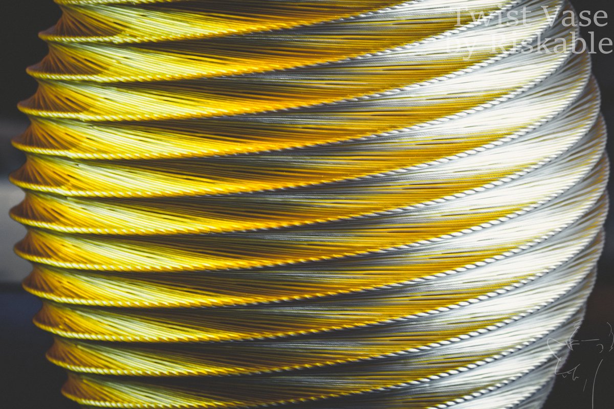 HeinoK1's tweet image. "Everything is nothing with a twist"

Awesome Textured Twist Vase by @riskable in amazing Gold-Aluminium dualcolor filament by @FilamentRedline 

prusaprinters.org/prints/24159-t…
