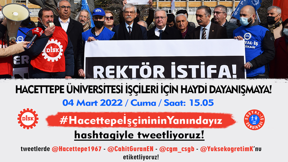 sosyalissendika's tweet photo. Sendikamız ile Hacettepe Üniversitesi arasında 14.09.2021 tarihinde İmzalanan toplu iş sözleşmesi uygulansın!
İ��ten çıkarılan işçiler derhal geri alınsın! #HacettepeİşçisininYanındayız
@CahitGuranEN @cgm_csgb @Hacettepe1967 @YuksekogretimK https://t.co/1pEPnaXDlS