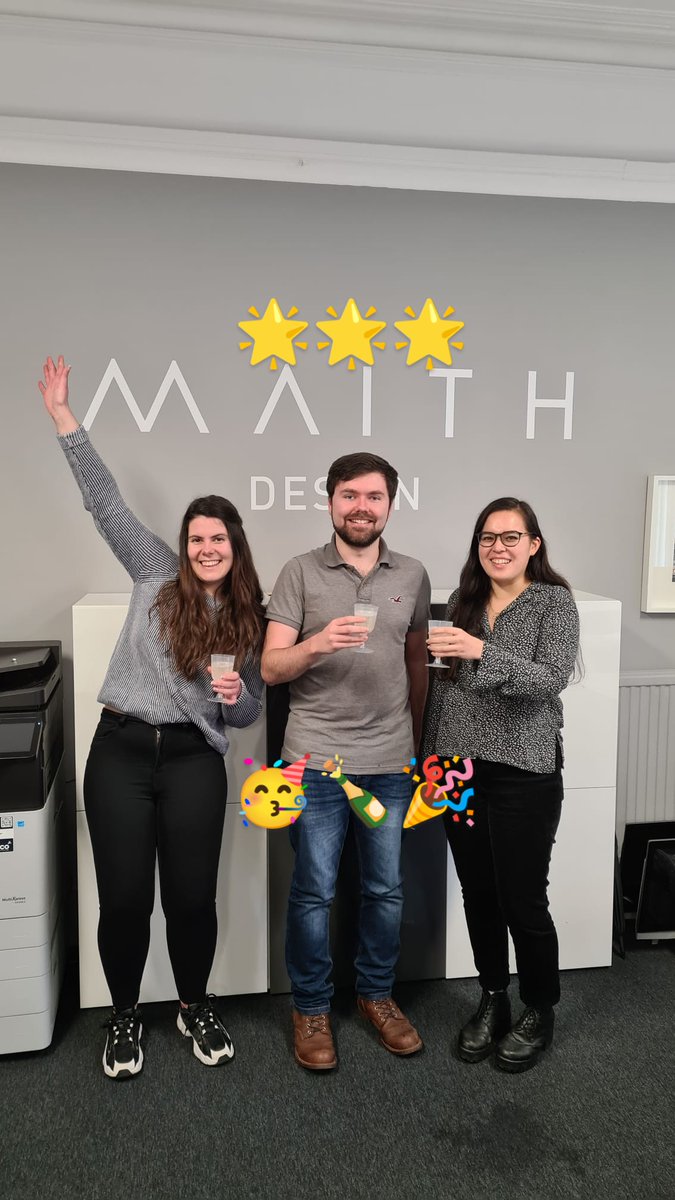🥁🥁🥁🥁🥁

Huge congratulations to Dilyana, Matt &amp; Rhian for passing their Part 3 exams / becoming fully qualified architects. We are all extremely proud  of you 🥹 Enjoy the well deserved celebration!