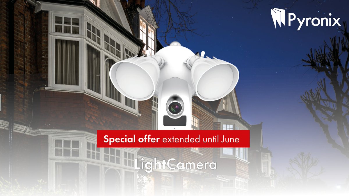 Pyronix's tweet photo. Due to popular demand we're extending our LightCamera promotion!π₯
Until June, you can purchase the LightCamera from your local distributor for a special offer price.
Get perimeter protection for less π https://t.co/8FwXGe79Sw
#PerimeterProtection #LightCamera #SpecialOffer https://t.co/hkqabipVZ7
