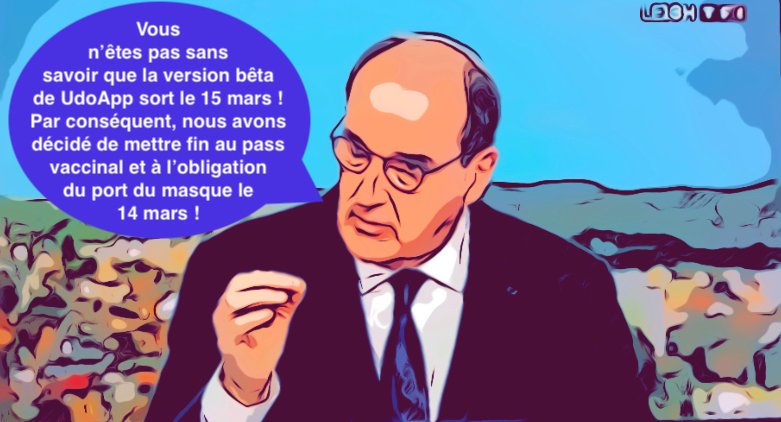 app_udo's tweet photo. 📢 On vous avait annoncé la sortie de la version bêta de #UdoApp le 15 mars mais on n'imaginait pas que ça influencerait des décisions au sommet de l'état 😅

De rien ! Ça nous fait plaisir ! 😄

#Udo #Udomood #Udofun #Udopower https://t.co/aI65zwr5Jd
