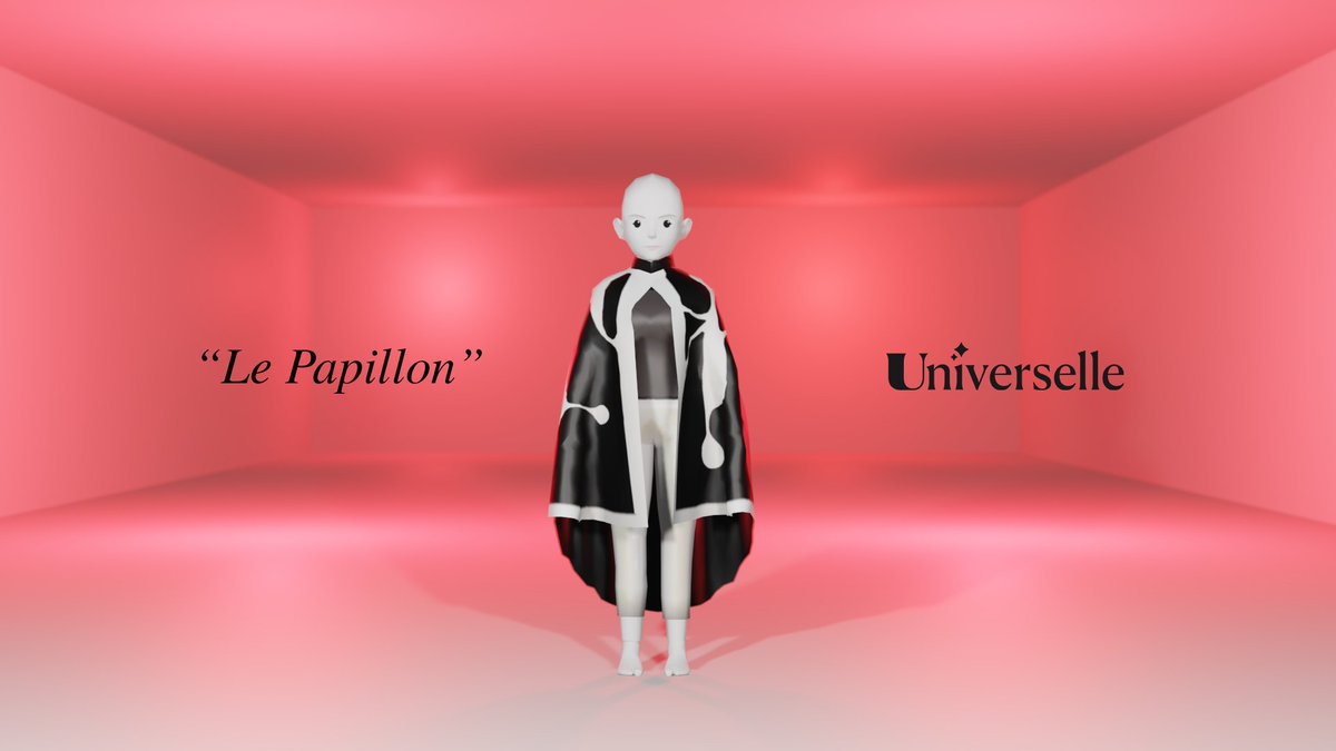 Universelle_io's tweet photo. "Le Papillon Noir"

2º wearable for @decentraland  made by @FabeeoBreen for "Le Papillon" collection. 

🌟Help us to reach the #MVFW 🌟 https://t.co/8nKvHoRyFy