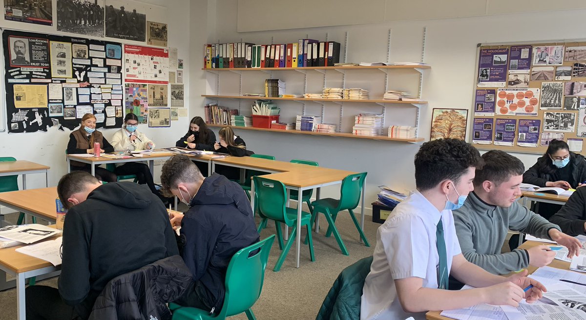 OlspTlc's tweet photo. Higher History pupils @OLSPHigh working together to decided the most important factor in the development of the Civil Rightโs Movement #pedagoofriday @SATHinfo #higherhistory https://t.co/9XQN0BgE85