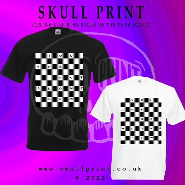 SkullPrint3's tweet image. You Are Not Alone Now © T-shirt

skullprint.co.uk/shop/ols/produ…

#tshirt #tshirts #alone #notalone #valentines #gifts #effects #youarenotalone #youarenotalonenow #awardwinningdesign #customclothingstoreoftheyear #chequer #illusions #spooky #doublemeanings #mentalhealth #solitude