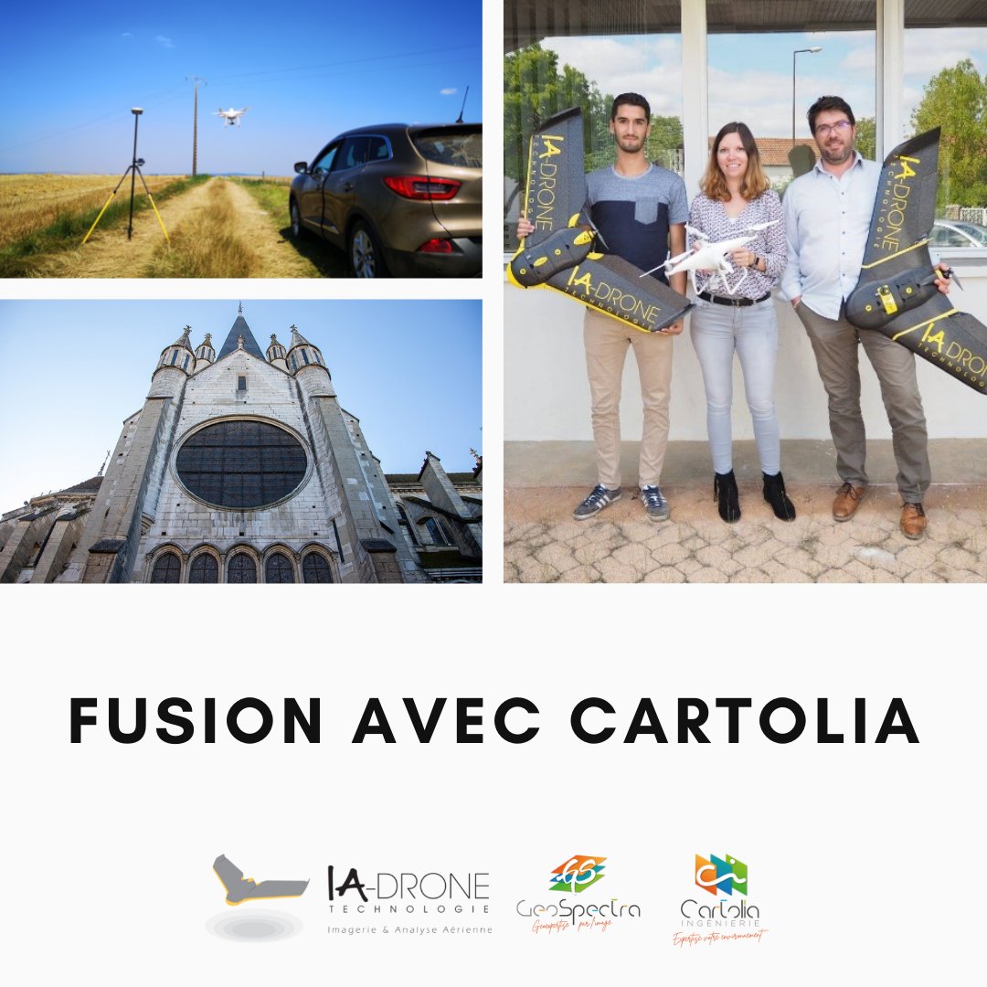 Après sept années de développement, nous avons décidé de nous rapprocher de nos confrères de longue date Cartolia Ingénierie.

Ainsi depuis le 1er juillet 2021 nous sommes devenu GéoSpectra, le pôle Imagerie et 3D de Cartolia Ingénierie.