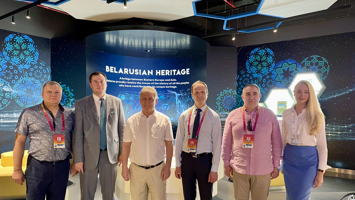 A delegation of the Eurasian Patent Organization, headed by President Grigory Ivliev, visited the Belarus Pavilion.

#expo2020uae #expo2020belarus #Expo2020Dubai <a href="/EAPO_official/">ЕАПО</a>