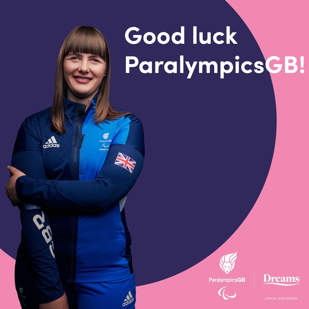 The #WinterParalympics are here! 🎿🥌🏒🏂 Good luck to Dreams Team ambassador @knight_millie all the amazing @ParalympicsGB athletes! 🙌 #OfficialSleepPartner #Beijing2022 #ImpossibleToIgnore