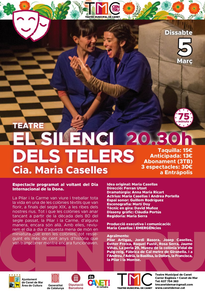 radiocanetdemar's tweet photo. Torna'ns a escoltar!
https://t.co/8PVmyfE4NR
-#Informació @ajcanetdemar @ccmaresme
@tempscanet
-#DOBLE #PERFIDIVENDRES de #Teatre:
"El silenci dels telers"#CiaMariaCasellas @TMCanet
"Perfectes desconeguts"#PremiPedracastell @ElCentruCanet
#RosegallGT
-#CINE Mireia
-@oriolugo https://t.co/L5aQCglcFQ