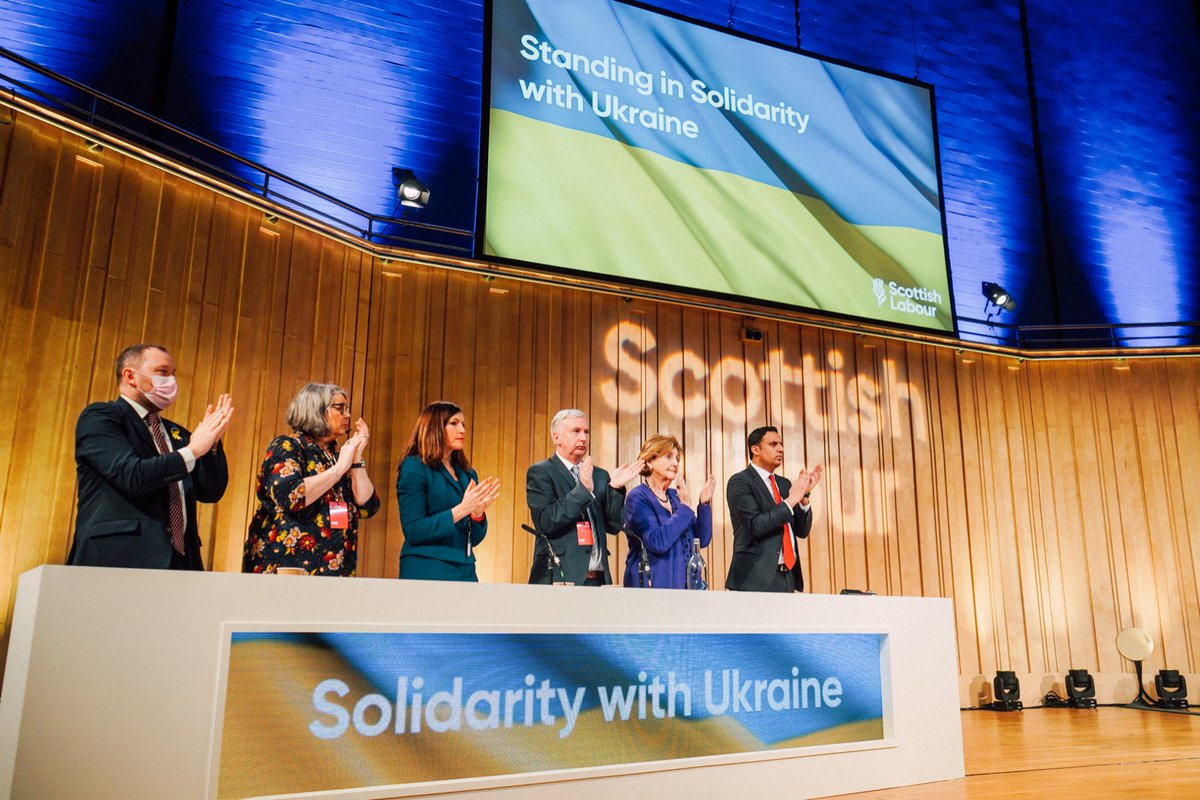 ScottishLabour's tweet photo. Scottish Labour stand with the people of Ukraine. #ScotLab22 https://t.co/pOExczx2at