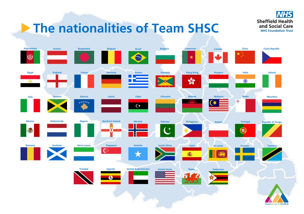 SHSCFT's tweet photo. We are proud to celebrate #OverseasNHSWorkersDay and the contribution of our amazing staff from the 56 countries that make up #TeamSHSC

@NHSuk

#NHS #Sheffield https://t.co/phsNGWCIYk