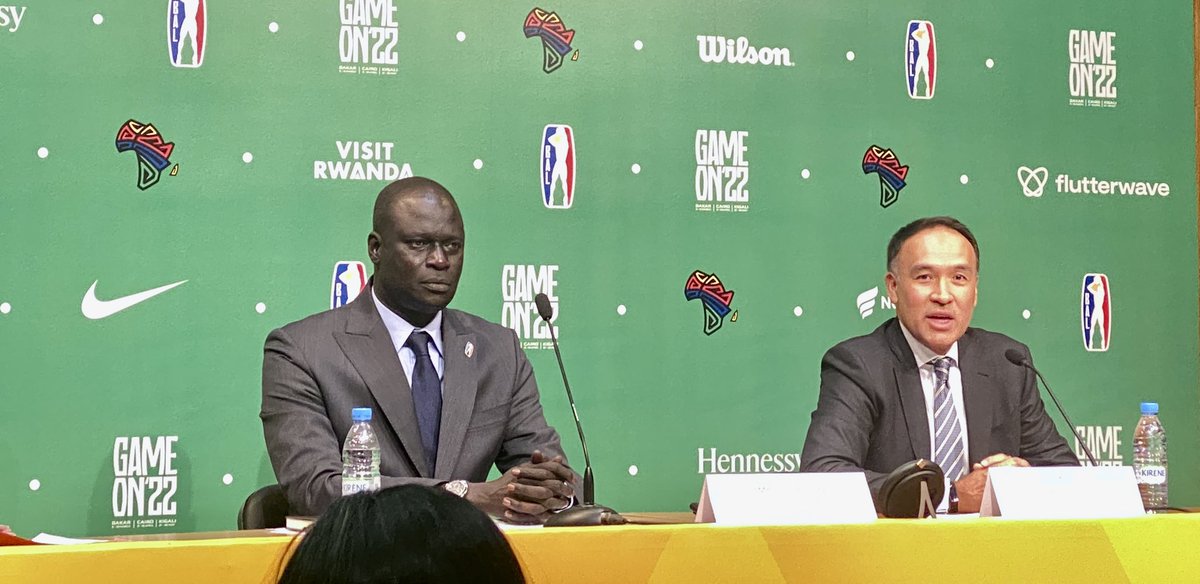 theBAL's tweet photo. "🇸🇳 has a great sporting culture and cannot think of a better place to kick-off the 2nd season of #thebal" - Mark Tatum - Deputy Commissioner of the NBA https://t.co/UYMNzUzJRK