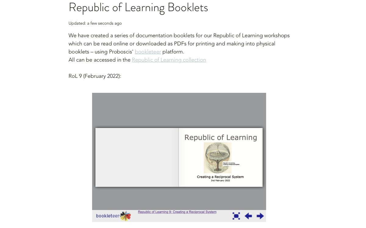 CollectiveAtmos's tweet photo. Documentation booklets for #RepublicofLearning Workshops 8 (Dec 21) &amp; 9 (Feb 22) are now available to view online or download, print out &amp; make up:
https://t.co/c8tsF6boLn
@whenthefuturec1 @gileslane
@proboscisstudio https://t.co/iLi6ZNVWgh