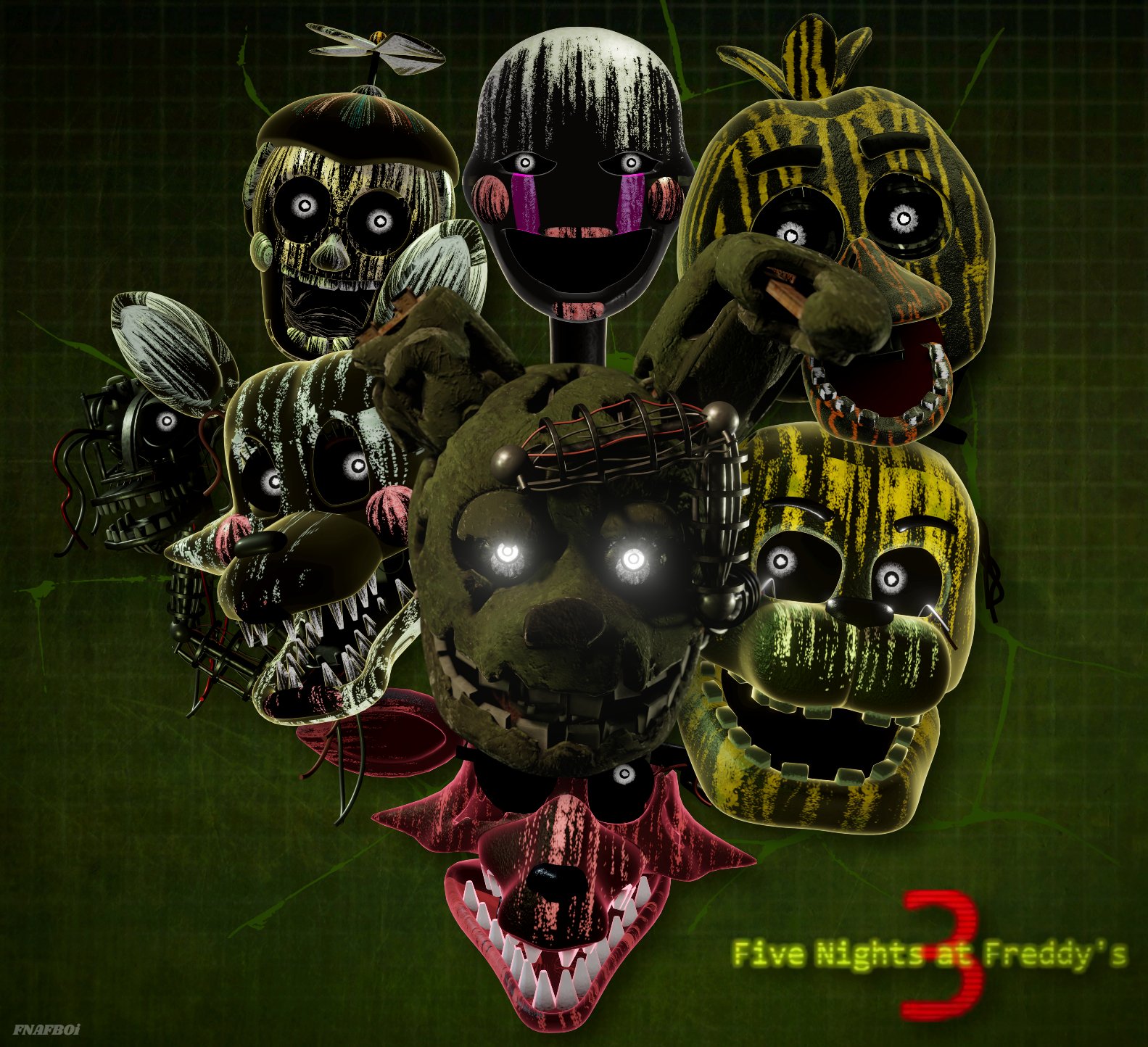 FNAFB0i on X: Happy 7th anniversary FNAF 3 - This render took so long to  make Took like 2 days to make it. Anyways Happy (late) FNAF 3 anniversary  everyone. I really