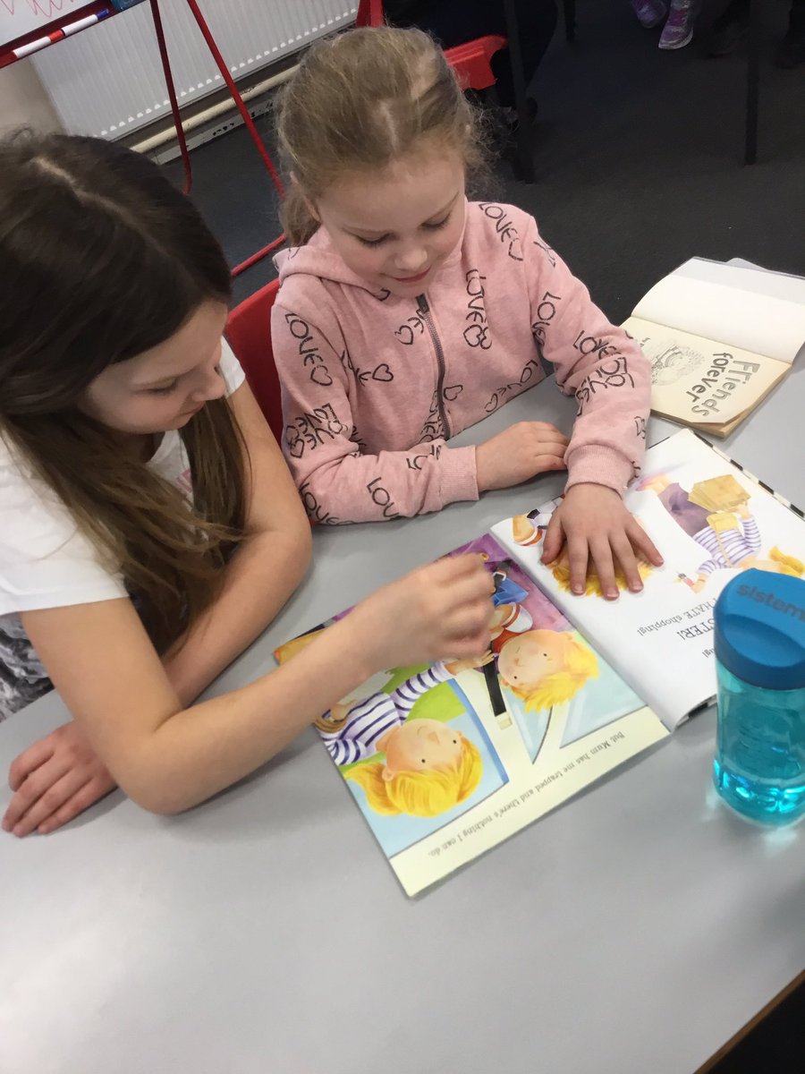 HFyear3's tweet photo. We really enjoyed #WorldBookDay yesterday! The children shared their favourite book with their friends and had some time to read in the morning. https://t.co/N88b5xQPfT