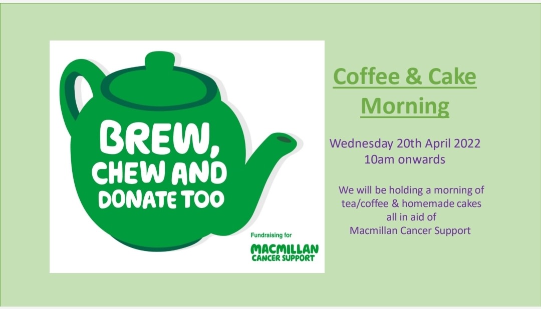 MillersHotel's tweet photo. Coffee &amp; Cake Morning
10am onwards

#millerssibson #macmillancancersupport #macmillan #coffeemorning #leicestershire #warwickshire https://t.co/qr7zziMk16