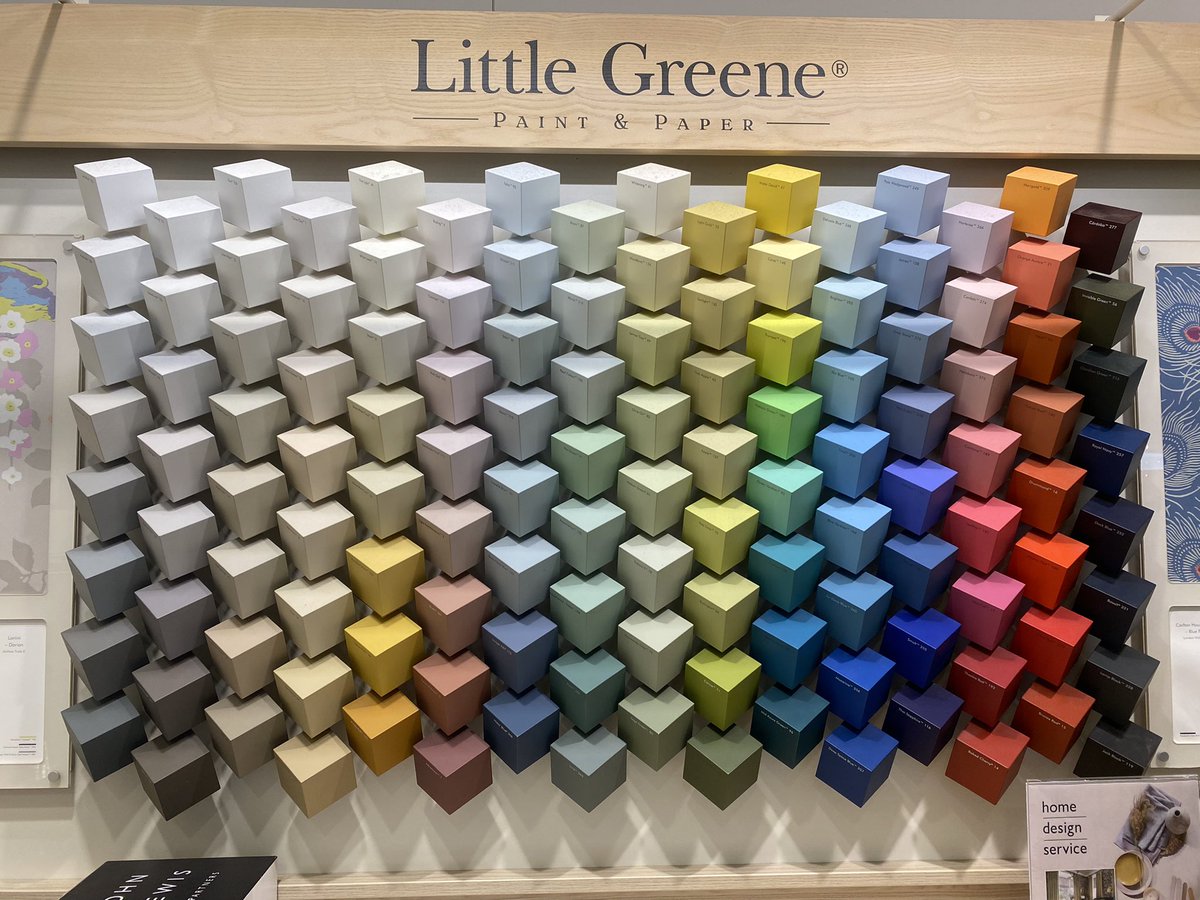 A brilliant way to display paint samples.