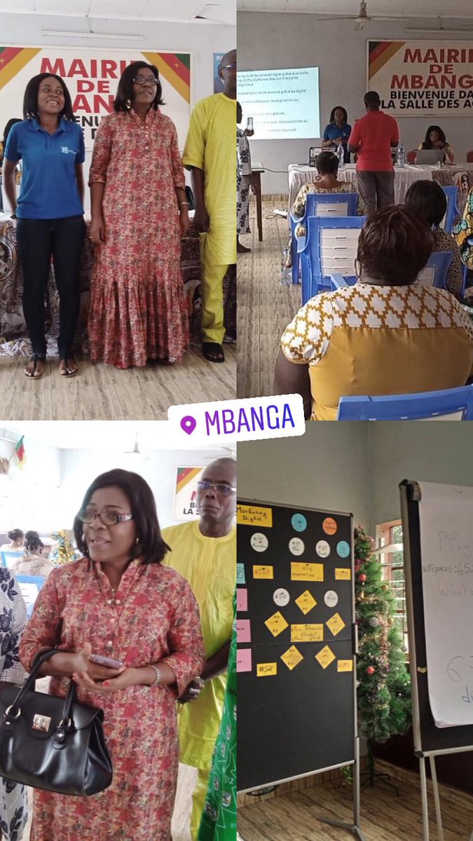 ActivSpaces's tweet photo. En prélude à la journée des droits de la femme et dans une optique d’autonomisation de celle-ci, ActivSpaces avec son partenaire #GIZPRADEC a fait une tourné dans les communes #BaréBakem, #Manjo et #Mbanga pour sensibiliser des femmes aux outils du digital pour la vente en ligne. https://t.co/J6SsNklkEV