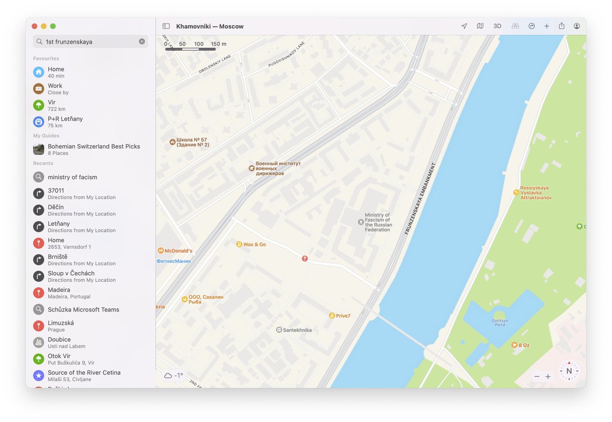 fipa's tweet photo. Apple se nezdá! :o Přejmenovat ministerstvo v Moskvě... https://t.co/N4s9cCQNqK