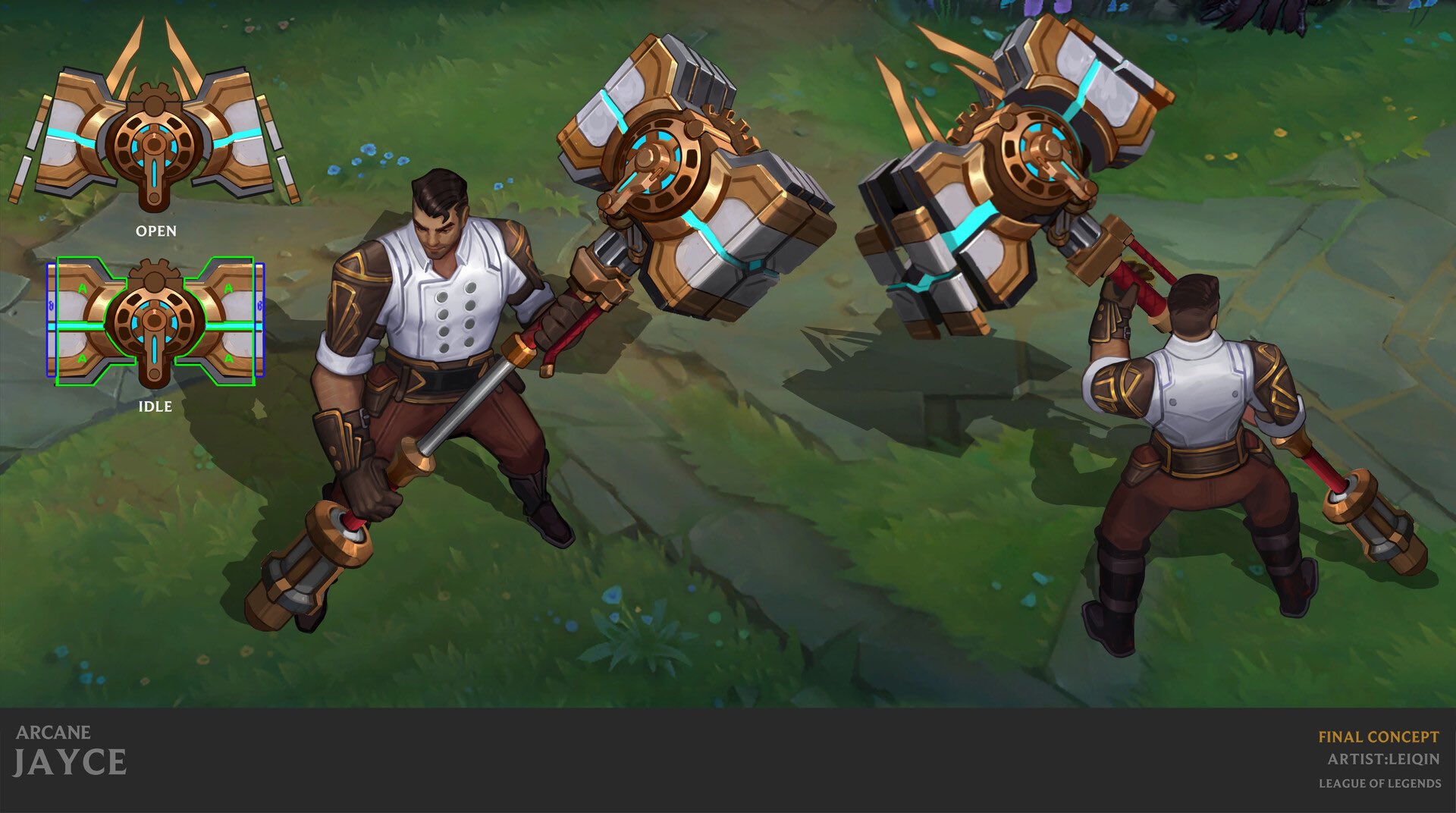 Spideraxe on Twitter: "Arcane Jayce Concept Art by Lei Qin https://t.co