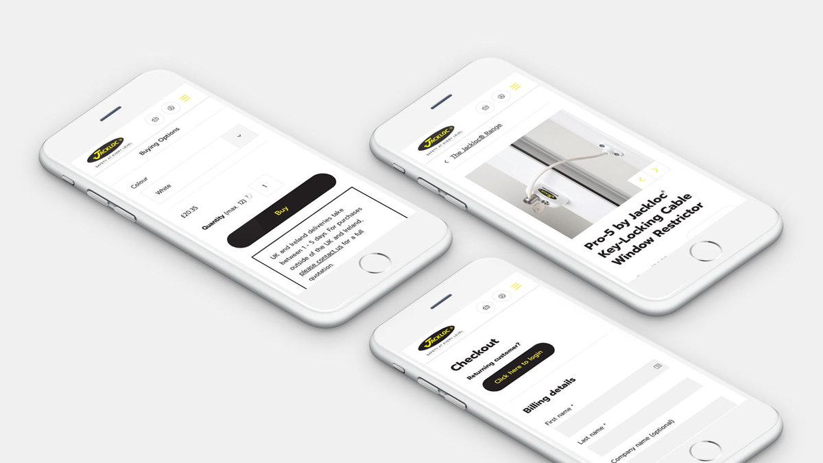 CobwebMedia's tweet photo. Brief: Create an ecommerce website for a B2B and B2C audience with different user behaviour and buying restrictions. Highlight the brand as the leading company in window restrictors. Solution: Take a look -  https://t.co/YZ3zxwdoID https://t.co/WBjC6Duo6d https://t.co/H453caWj1t