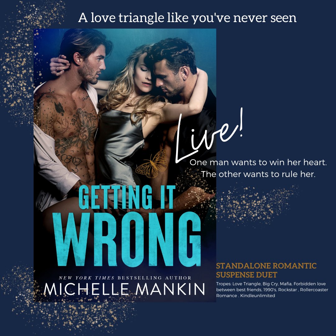 RT <a href="/RealMuju/">MJ (Silence Is Read)</a>: #NEW #KU “OMG this book. If I could give it more than five stars, I would.” Getting it Wrong by <a href="/MichelleMankin/">Michelle Mankin</a> bit.ly/3MlKYkm
 #LoveTriangle #bigcryromance #allthefeels  #bestfriends #forbiddenromance #1990s #rockstarromance #rol…